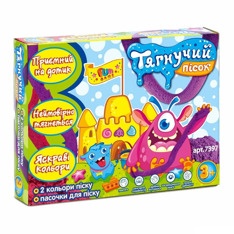Пісок ТЯГУЧИЙ кінетичний Fun Game 7397 Пісок ТЯГУЧИЙ кінетичний Fun Game 7397